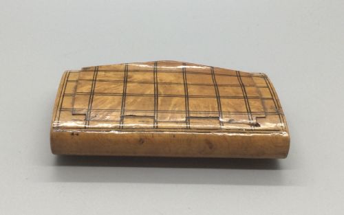 ANTIQUE 19THC BIRCH TORTOISESHELL SNUFF BOX C1860 - ADDITIONAL PHOTO 2