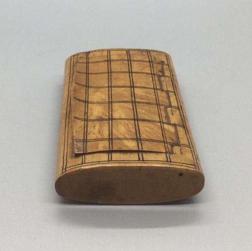 ANTIQUE 19THC BIRCH TORTOISESHELL SNUFF BOX C1860 - ADDITIONAL PHOTO 3