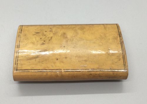 ANTIQUE 19THC BIRCH TORTOISESHELL SNUFF BOX C1860 - ADDITIONAL PHOTO 4