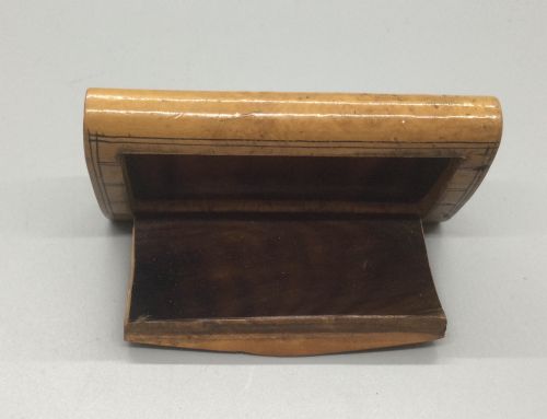 ANTIQUE 19THC BIRCH TORTOISESHELL SNUFF BOX C1860 - ADDITIONAL PHOTO 5
