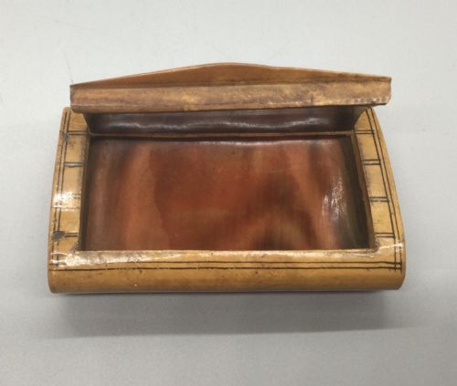 ANTIQUE 19THC BIRCH TORTOISESHELL SNUFF BOX C1860 - ADDITIONAL PHOTO 6