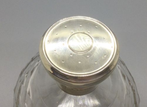 EDWARDIAN SILVER MOUNTED SCENT PERFUME BOTTLE BIRMINGHAM 1915 - ADDITIONAL PHOTO 9