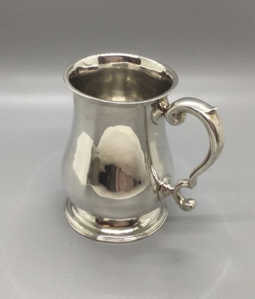 Victorian Silver Half Pint Tankard London 1897