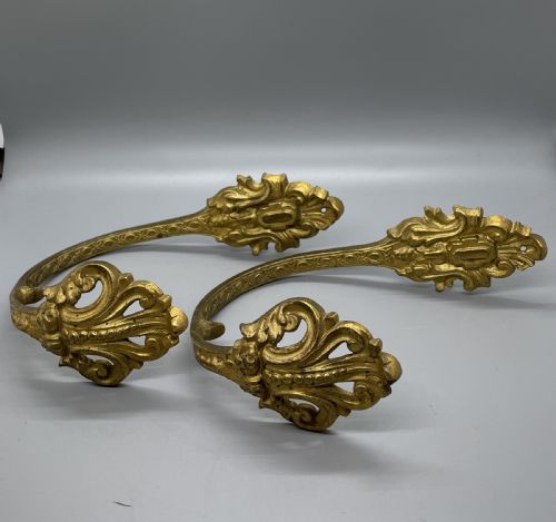 LATE 19THC PAIR FRENCH ORMOLU CURTAIN TIES C1880 - ADDITIONAL PHOTO 6