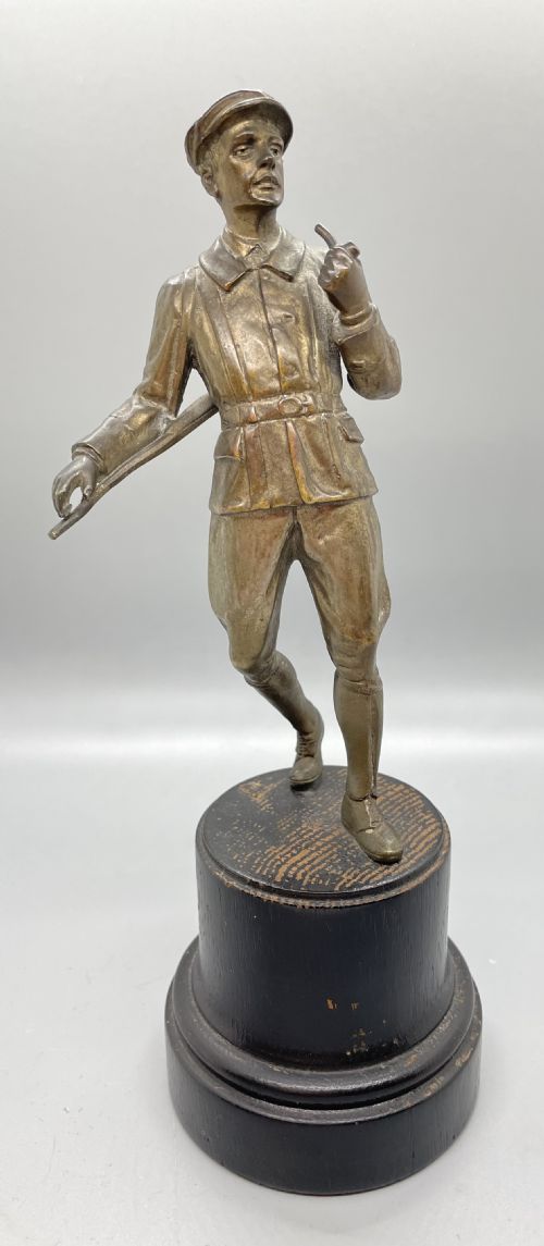 Late 19thc French Spelter Figure of a Hunstman C1900