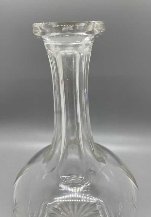 QUALITY VICTORIAN PAIR CRYSTAL DECANTERS C1870 - ADDITIONAL PHOTO 3