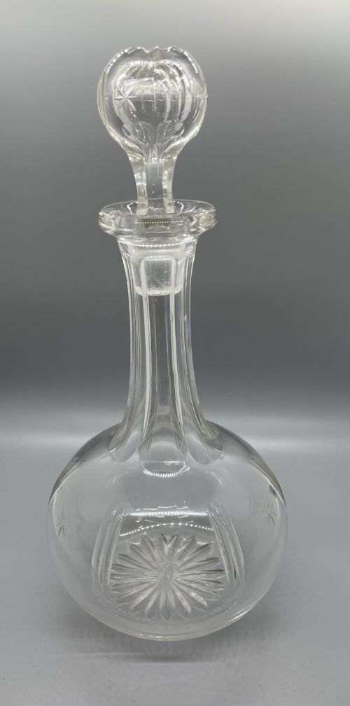 QUALITY VICTORIAN PAIR CRYSTAL DECANTERS C1870 - ADDITIONAL PHOTO 4