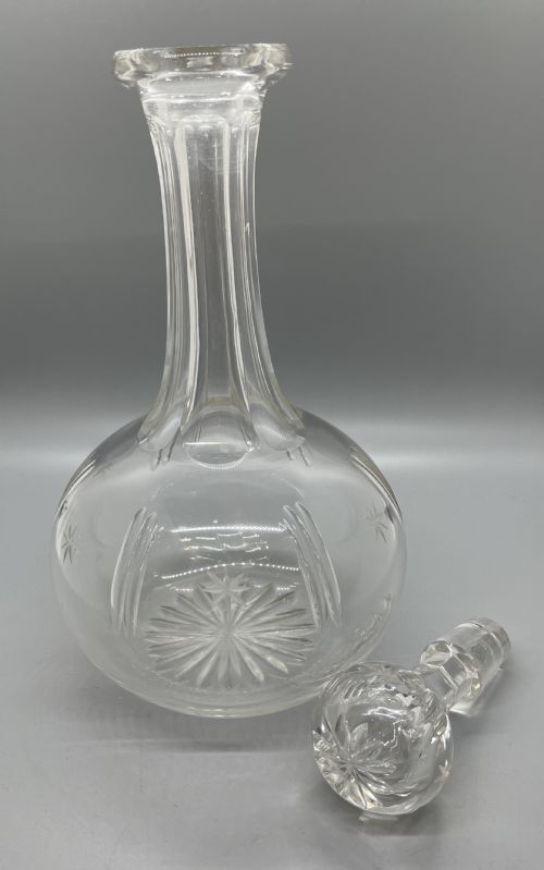 QUALITY VICTORIAN PAIR CRYSTAL DECANTERS C1870 - ADDITIONAL PHOTO 6