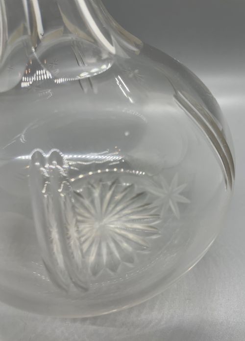 QUALITY VICTORIAN PAIR CRYSTAL DECANTERS C1870 - ADDITIONAL PHOTO 7