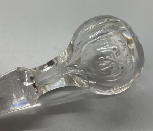 QUALITY VICTORIAN PAIR CRYSTAL DECANTERS C1870 - ADDITIONAL PHOTO 8