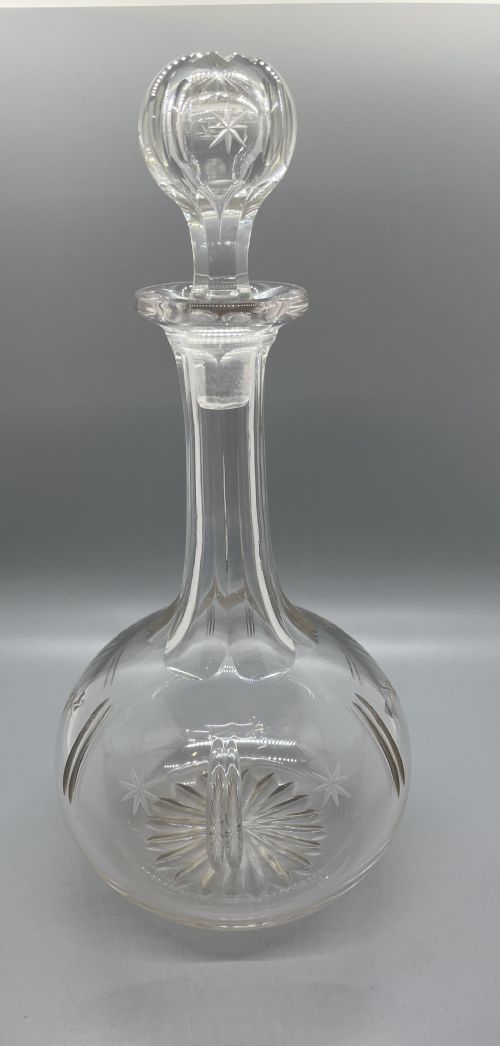 QUALITY VICTORIAN PAIR CRYSTAL DECANTERS C1870 - ADDITIONAL PHOTO 10