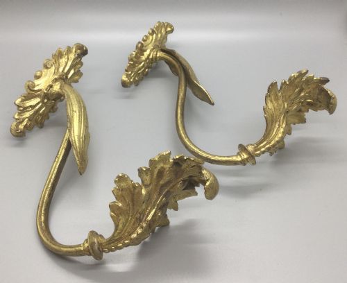 Quality Pair 19thc French Ormolu Curtain Tie Backs C1880