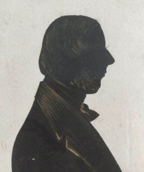 VICTORIAN FULL LENGTH SILHOUETTE OF A GENTLEMAN C1860 - ADDITIONAL PHOTO 3