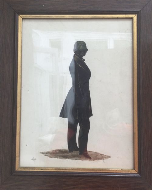 VICTORIAN FULL LENGTH SILHOUETTE OF A GENTLEMAN C1860 - ADDITIONAL PHOTO 8