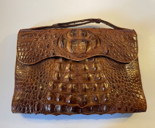 Deco Era Crocodile Handbag and Purse C1920