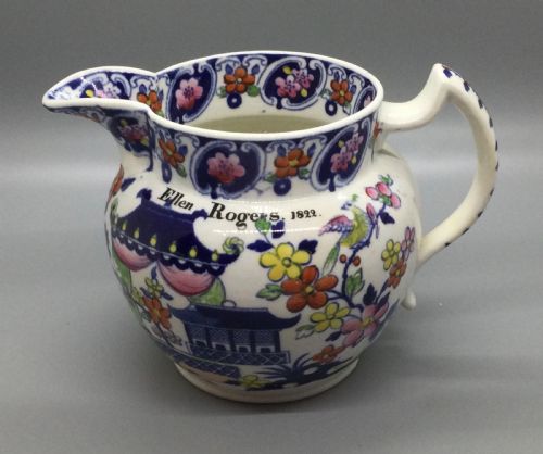 Early 19thc Staffs Pottery Jug by Rathbone 1822