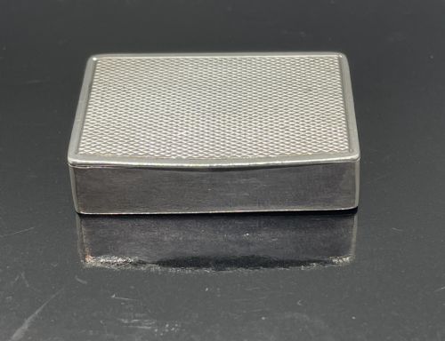 Geo V Deco Era Silver Pill Box Birmingham 1929