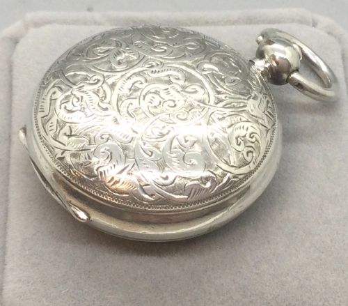 LATE VICTORIAN SILVER SOVEREIGN CASE BIRMINGHAM 1897 - ADDITIONAL PHOTO 2