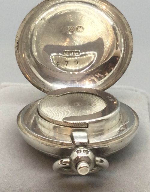 LATE VICTORIAN SILVER SOVEREIGN CASE BIRMINGHAM 1897 - ADDITIONAL PHOTO 4