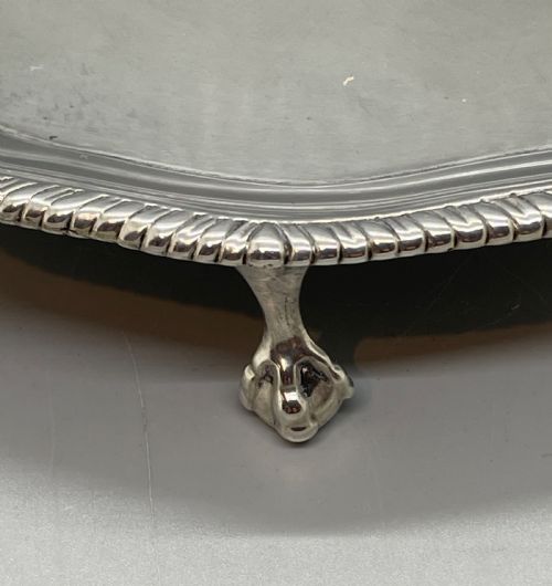 18THC GEORGE III SILVER SALVER LONDON 1772 - ADDITIONAL PHOTO 3