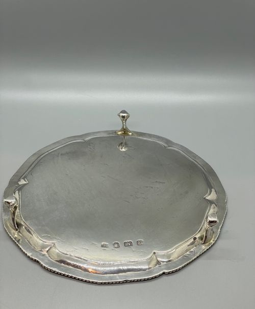 18THC GEORGE III SILVER SALVER LONDON 1772 - ADDITIONAL PHOTO 5
