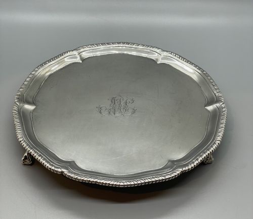 18THC GEORGE III SILVER SALVER LONDON 1772 - ADDITIONAL PHOTO 8