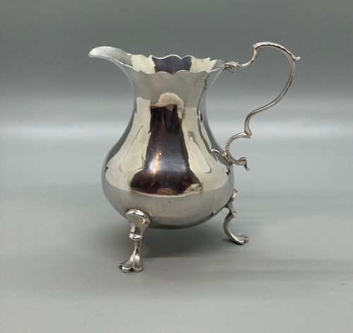 18thc Georgian Silver Cream Jug London 1761