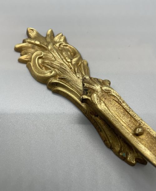 QUALITY LATE 19THC PAIR FRENCH ORMOLU CURTAIN TIE BACKS C1880 - ADDITIONAL PHOTO 8