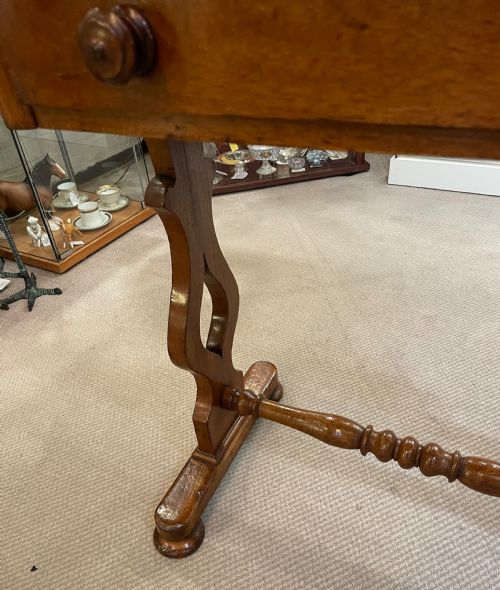 19THC VICTORIAN MAHOGANY OCCASIONAL TABLE C1860 - ADDITIONAL PHOTO 5