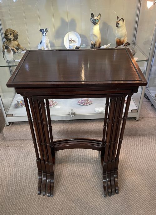 Edwardian Mahogany Quartet Nest of Tables C1910