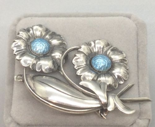 Vintage Danish  Silver Brooch C1930