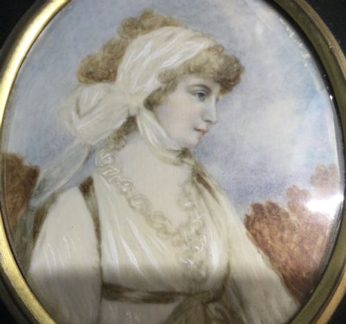 EARLY 19THC MINIATURE PORTRAIT ON IVORY C1820 - ADDITIONAL PHOTO 4