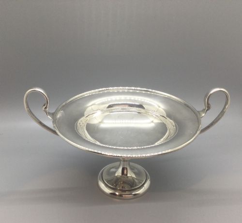 EDWARDIAN SILVER PEDESTAL BOWL LONDON 1902 - ADDITIONAL PHOTO 1