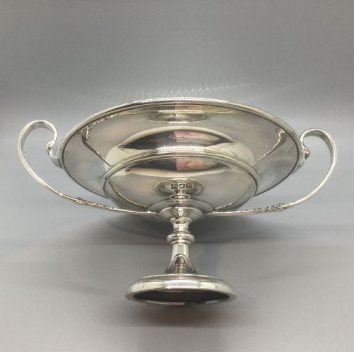 EDWARDIAN SILVER PEDESTAL BOWL LONDON 1902 - ADDITIONAL PHOTO 3
