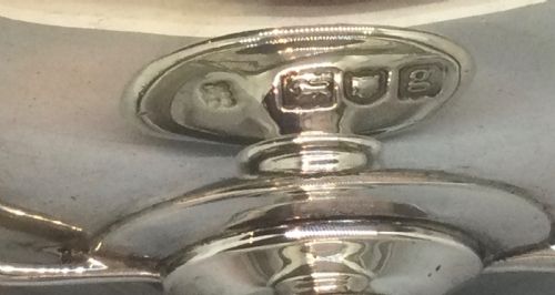 EDWARDIAN SILVER PEDESTAL BOWL LONDON 1902 - ADDITIONAL PHOTO 5
