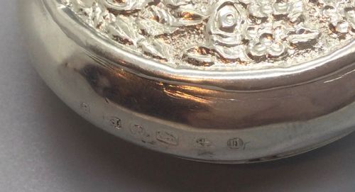 VICTORIAN SILVER SCENT BOTTLE BIRMINGHAM 1888 - ADDITIONAL PHOTO 6