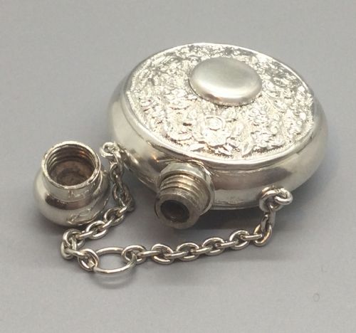 VICTORIAN SILVER SCENT BOTTLE BIRMINGHAM 1888 - ADDITIONAL PHOTO 7