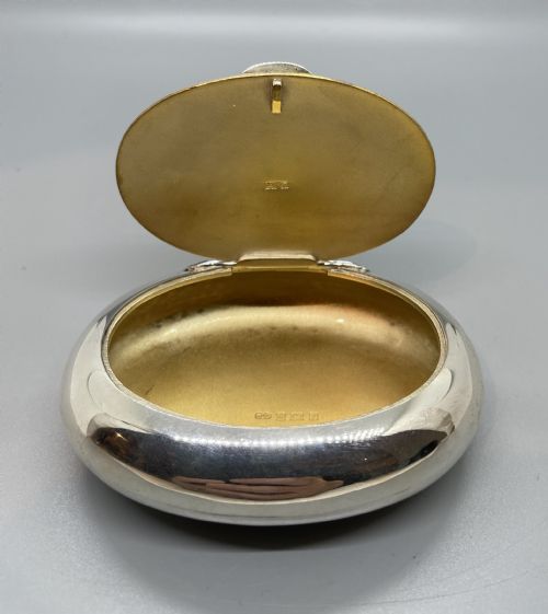 VINTAGE SILVER TOBACCO BOX BIRMINGHAM 1958 - ADDITIONAL PHOTO 5