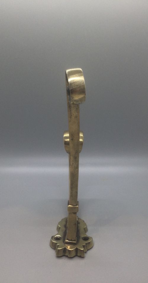 VICTORIAN LARGE BRASS COAT HAT HOOK C1880 - ADDITIONAL PHOTO 3
