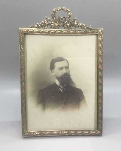 QUALITY 19THC FRENCH BRASS PHOTO FRAME C1880