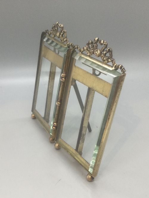 LATE 19THC FRENCH ORMOLU DOUBLE PHOTO FRAME C1880 - ADDITIONAL PHOTO 1