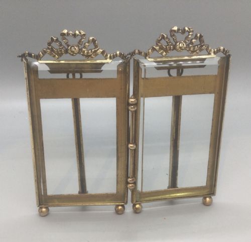 LATE 19THC FRENCH ORMOLU DOUBLE PHOTO FRAME C1880 - ADDITIONAL PHOTO 4