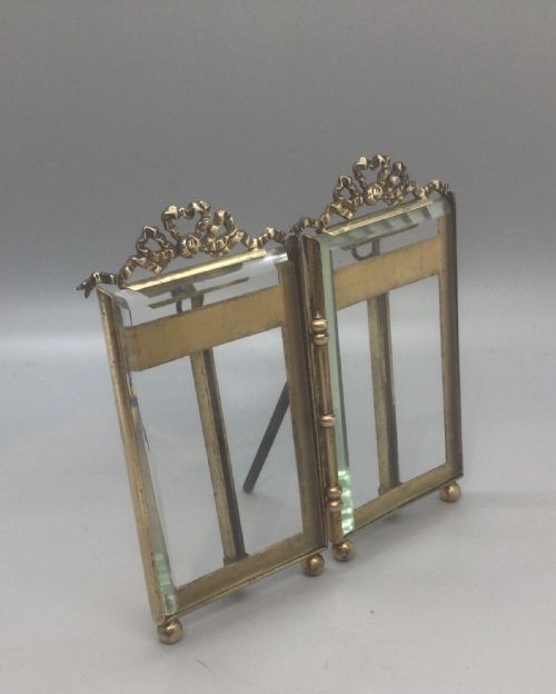 LATE 19THC FRENCH ORMOLU DOUBLE PHOTO FRAME C1880 - ADDITIONAL PHOTO 5