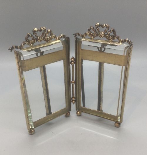 LATE 19THC FRENCH ORMOLU DOUBLE PHOTO FRAME C1880 - ADDITIONAL PHOTO 6