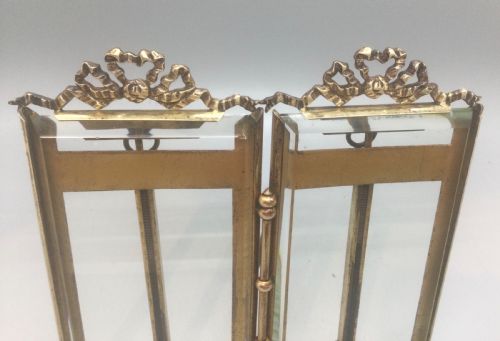 LATE 19THC FRENCH ORMOLU DOUBLE PHOTO FRAME C1880 - ADDITIONAL PHOTO 7
