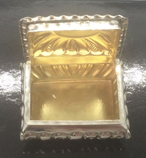 VICTORIAN SILVER PILL RING SNUFF BOX BIRMINGHAM 1897 - ADDITIONAL PHOTO 5
