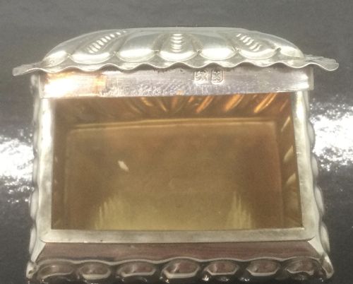 VICTORIAN SILVER PILL RING SNUFF BOX BIRMINGHAM 1897 - ADDITIONAL PHOTO 6