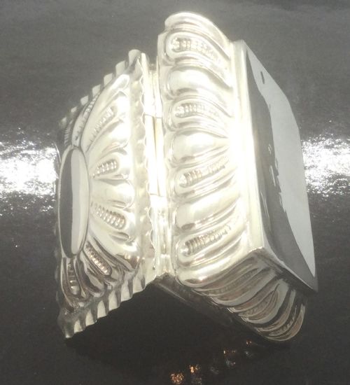VICTORIAN SILVER PILL RING SNUFF BOX BIRMINGHAM 1897 - ADDITIONAL PHOTO 7