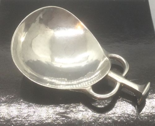 Arts & Crafts Style Silver Caddy Spoon by Ae Jones 1929