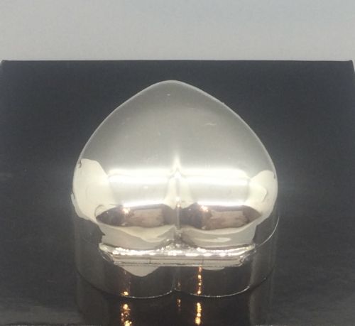 EDWARDIAN SILVER HEART PILL RING BOX BIRMINGHAM 1901 - ADDITIONAL PHOTO 5